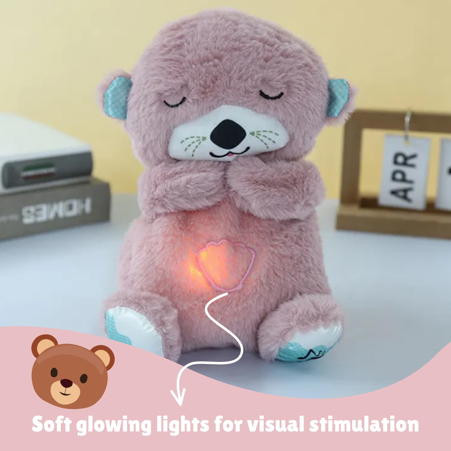 Breathing Teddy Bear Specially for Valentine Gift (TEDDY DAY) with Music