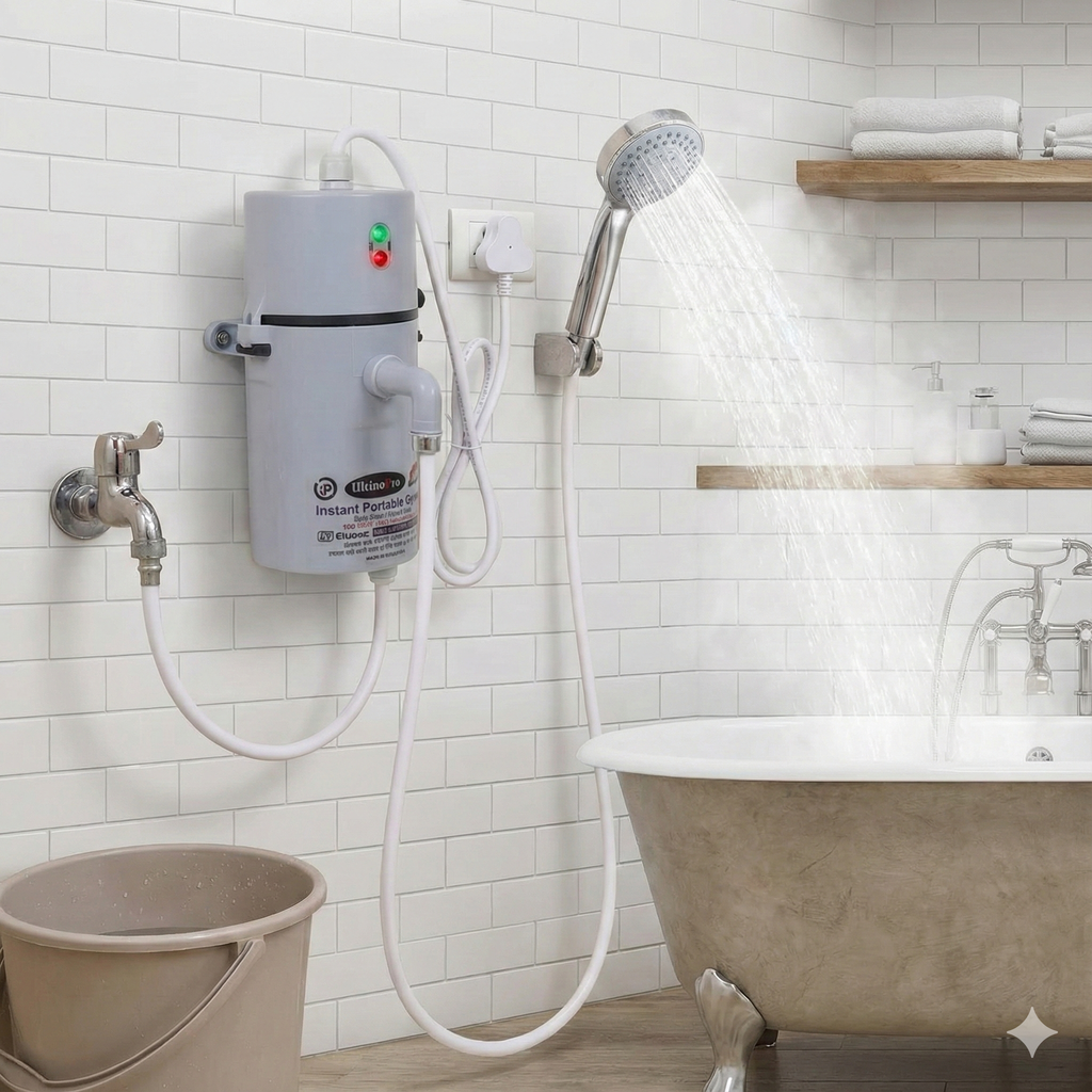 Instant Electric Water Geyser, Portable Geyser, Mini Geyser ( 1 Year Warranty )