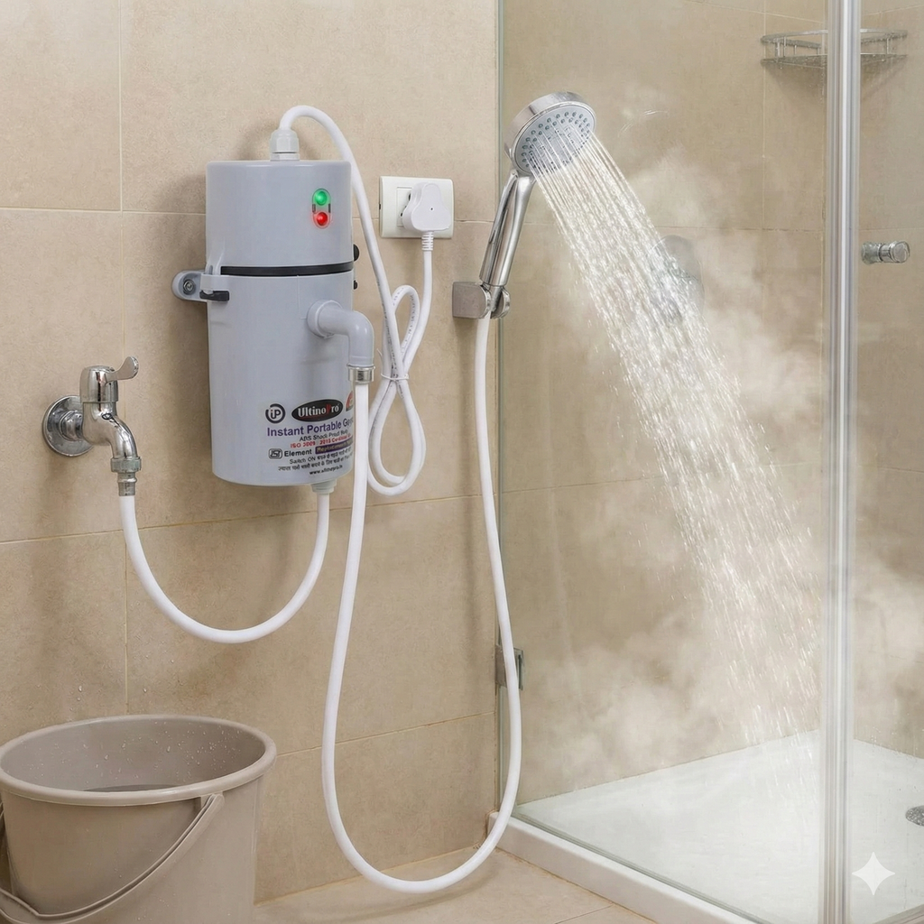 Instant Electric Water Geyser, Portable Geyser, Mini Geyser ( 1 Year Warranty )